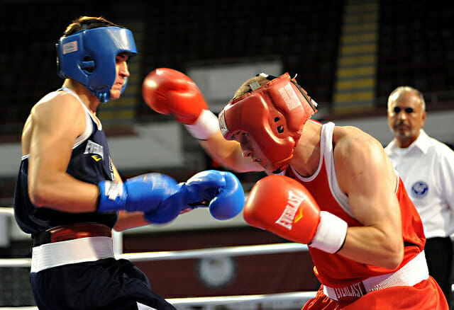 two boxers in a ring