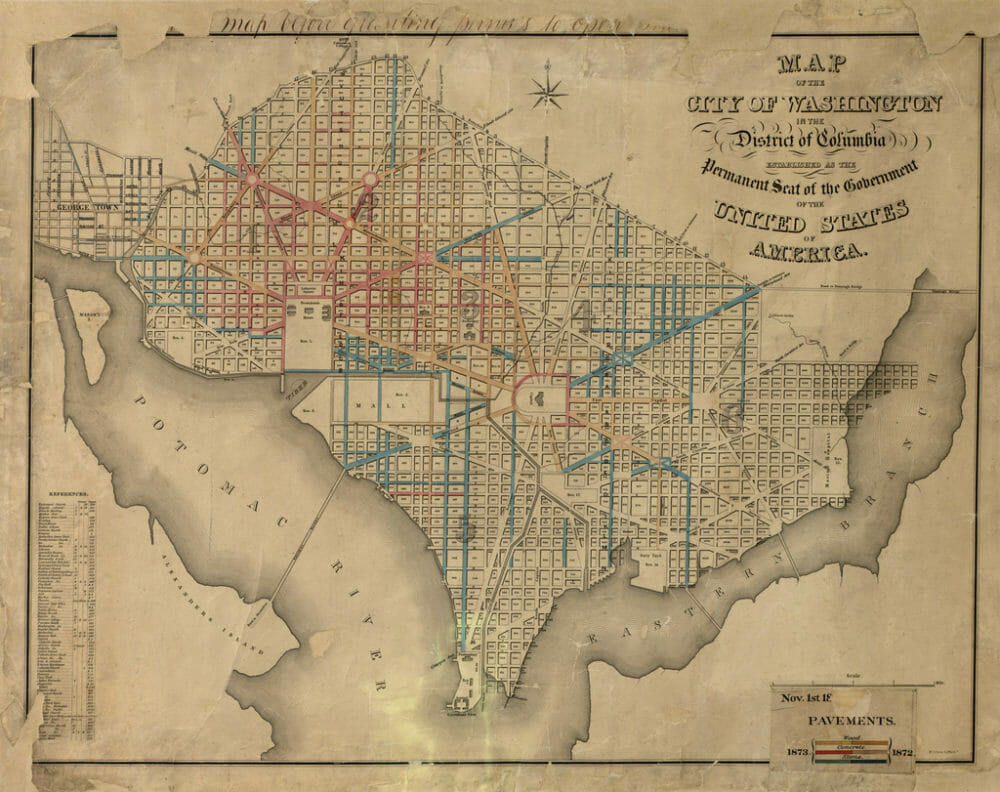 Map of Washington D.C.