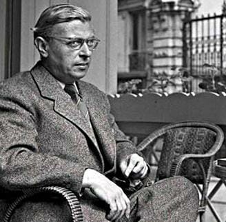 Sartre sees what's going on here. / Photo via the public domain.