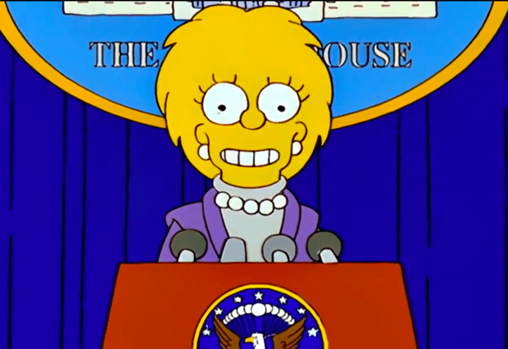 the simpsons lisa president