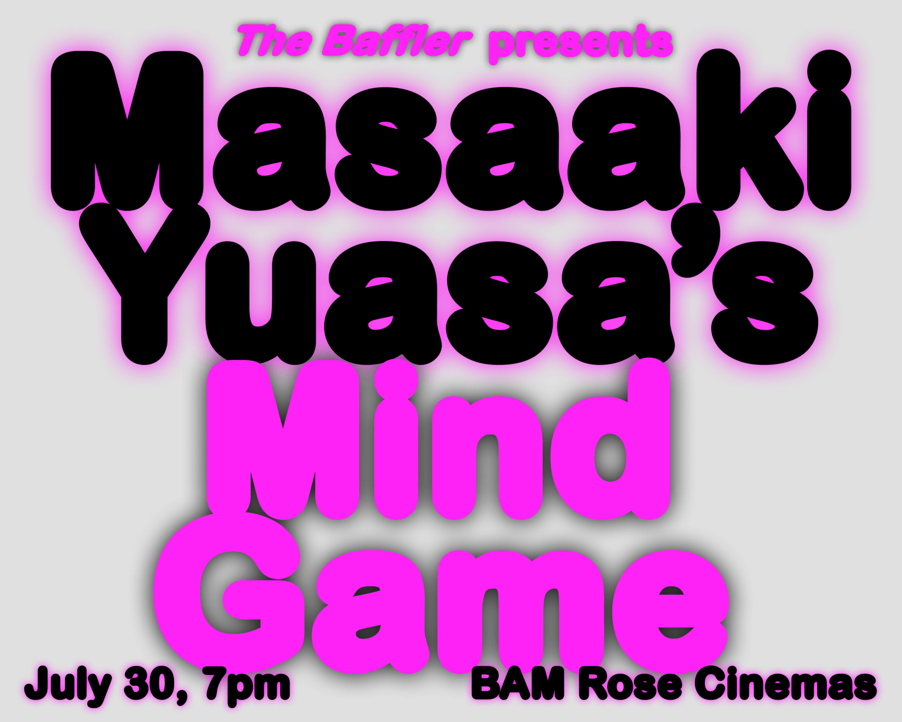 Masaaki Yuasa’s “Mind Game”